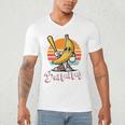 Bananas Baseball Sunset Retro Fruit Sports Boys Kids Men Premium Tri-Blend Men's V-Neck T-Shirt Bananas Baseball Sunset Retro Fruit Sports Boys Kids Men Premium Tri-Blend Men's V-Neck T-Shirt