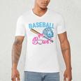 Baseball Or Bows Brother Loves You Gender Reveal Boy Or Girl Men's V-Neck T-Shirt Baseball Or Bows Brother Loves You Gender Reveal Boy Or Girl Men's V-Neck T-Shirt