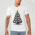 Baseball Christmas Tree Men Boys Youth Santa Sports Men's V-Neck T-Shirt Baseball Christmas Tree Men Boys Youth Santa Sports Men's V-Neck T-Shirt