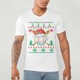Baseball Christmas Ugly Sweater Santa Sport Men Kids Men's V-Neck T-Shirt