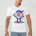 Baseball Drip 8th 8 Year Old Birthday Boys Pitcher Player Men's V-Neck T-Shirt Baseball Drip 8th 8 Year Old Birthday Boys Pitcher Player Men's V-Neck T-Shirt