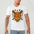 Baseball Drip Ice Cream Dripping Blaze Hunter Orange Camo Men's V-Neck T-Shirt