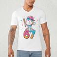 Baseball Drip Number 67 Six Seven Meme Ice Cream Dripping Men's V-Neck T-Shirt Baseball Drip Number 67 Six Seven Meme Ice Cream Dripping Men's V-Neck T-Shirt