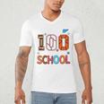 Baseball Football Basketball I Survived 100 Days Of School Men's V-Neck T-Shirt Baseball Football Basketball I Survived 100 Days Of School Men's V-Neck T-Shirt