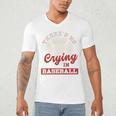 Baseball Game Day There Is No Crying In Baseball Men's V-Neck T-Shirt