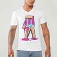Baseball Ice Cream Drip Boys Glove Sprinkles Baseball Lover Men's V-Neck T-Shirt Baseball Ice Cream Drip Boys Glove Sprinkles Baseball Lover Men's V-Neck T-Shirt