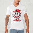 Baseball Ice Cream Valentine Dripping Game Day Men Boys Kids Men's V-Neck T-Shirt Baseball Ice Cream Valentine Dripping Game Day Men Boys Kids Men's V-Neck T-Shirt