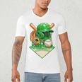 Baseball Life Style Ice Cream Drip Green Premium Tri-Blend Men's V-Neck T-Shirt Baseball Life Style Ice Cream Drip Green Premium Tri-Blend Men's V-Neck T-Shirt