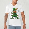 Baseball St Patricks Day Leprechaun Boys Girls Men Women Men's V-Neck T-Shirt