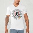 Birthday Baseball Lover 40 Years Old Awesome Since 1986 Premium Tri-Blend Men's V-Neck T-Shirt