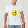 Boobies Make Me Smile Mardi Gras Raglan Baseball Tee Men's V-Neck T-Shirt Boobies Make Me Smile Mardi Gras Raglan Baseball Tee Men's V-Neck T-Shirt