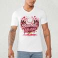 Boys Valentine Baseball Lifestyle Home Plate Ice-Cream Drip Men's V-Neck T-Shirt Boys Valentine Baseball Lifestyle Home Plate Ice-Cream Drip Men's V-Neck T-Shirt