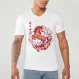 Chinese New Year 2026 Year Of The Horse Raglan Baseball Tee Men's V-Neck T-Shirt