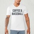 Coffee And Baseball Men's V-Neck T-Shirt Coffee And Baseball Men's V-Neck T-Shirt