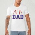 Dad Of Rookie 1st Birthday Baseball Boy Family Matching Men's V-Neck T-Shirt