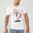 Edwin Diaz Los Angeles D Baseball Players MLBEDD204M Men's V-Neck T-Shirt