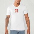 FO23VER Trendy Number 23 Baseball Team Sport For Women Men Men's V-Neck T-Shirt
