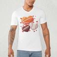 Football Basketball Baseball Heart Valentine Boys Men Kid Men's V-Neck T-Shirt