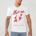 Future Matlacha Baseball Star Baseball Player Sports Theme Premium Tri-Blend Men's V-Neck T-Shirt