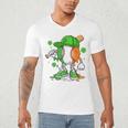 Kids Boys St Patricks Day Irish Flag Kids Baseball Ice Cream Drip Men's V-Neck T-Shirt Kids Boys St Patricks Day Irish Flag Kids Baseball Ice Cream Drip Men's V-Neck T-Shirt