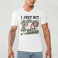 Kids I Just Hit 100 Days Boys 100 Days Of School Baseball Kids Men's V-Neck T-Shirt Kids I Just Hit 100 Days Boys 100 Days Of School Baseball Kids Men's V-Neck T-Shirt