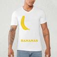 Love Bananas Banana Baseball Men's V-Neck T-Shirt Love Bananas Banana Baseball Men's V-Neck T-Shirt