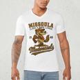 Missoula Mudweasels Retro Minor League Baseball Men's V-Neck T-Shirt