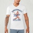 Negro League Baseball History Month Cincinnati Ohio Men's V-Neck T-Shirt Negro League Baseball History Month Cincinnati Ohio Men's V-Neck T-Shirt