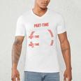 Part Time Warm Up Partner Pitching Baseball Full Time Dad Men's V-Neck T-Shirt Part Time Warm Up Partner Pitching Baseball Full Time Dad Men's V-Neck T-Shirt