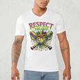 Respect The Drip Mardi Gras Baseball Ice Cream Boys Carnival Men's V-Neck T-Shirt