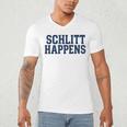 Schlitt Happens NY Bronx I Heart Baseball Apparel Men's V-Neck T-Shirt