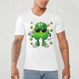 Shamrocks Playing Baseball St Patricks Day 6 7 Meme Men Boys Men's V-Neck T-Shirt Shamrocks Playing Baseball St Patricks Day 6 7 Meme Men Boys Men's V-Neck T-Shirt