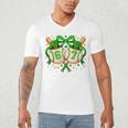 Six Seven 67 Meme Baseball Coquette Bow St Patrick's Day Men's V-Neck T-Shirt