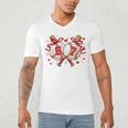 Six Seven 67 Meme Baseball Coquette Bow Valentine Men's V-Neck T-Shirt Six Seven 67 Meme Baseball Coquette Bow Valentine Men's V-Neck T-Shirt