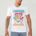 I Survived 67 Days Of School Baseball Drip Six Seven Meme Men's V-Neck T-Shirt I Survived 67 Days Of School Baseball Drip Six Seven Meme Men's V-Neck T-Shirt