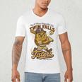 Twin Falls Taters Minor League Baseball Team Men's V-Neck T-Shirt Twin Falls Taters Minor League Baseball Team Men's V-Neck T-Shirt