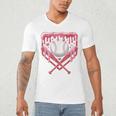 Valentines Baseball Boys Ice Cream Drip Heart Youth Kids Men's V-Neck T-Shirt Valentines Baseball Boys Ice Cream Drip Heart Youth Kids Men's V-Neck T-Shirt