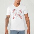 Vintage Distressed Baseball Number 34 Jersey Player Uniform Men's V-Neck T-Shirt Vintage Distressed Baseball Number 34 Jersey Player Uniform Men's V-Neck T-Shirt
