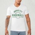 Wizard Of Oz Emerald City Baseball Costume Halloween Men's V-Neck T-Shirt