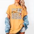 100 Days Of School Baseball 100th Day Of School Coquette Bow Women's Comfort Colors T-Shirt Mustard 100 Days Of School Baseball 100th Day Of School Coquette Bow Women's Comfort Colors T-Shirt Mustard