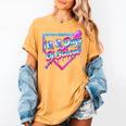 100 Days Of School Baseball 100th Day Ice Cream Boys Kids Women's Comfort Colors T-Shirt Mustard