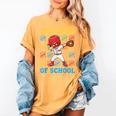 100 Days Of School Baseball Bat 100th Day Of School Boys Women's Comfort Colors T-Shirt Mustard
