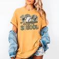 100 Days Of School Baseball Camo Celebration Women's Comfort Colors T-Shirt Mustard