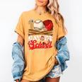 100 Days Of School Baseball Player Sports Game Teacher Kid Women's Comfort Colors T-Shirt Mustard