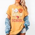 100 Days Of School Baseball Player Teacher Student Women's Comfort Colors T-Shirt Mustard 100 Days Of School Baseball Player Teacher Student Women's Comfort Colors T-Shirt Mustard