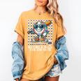 100 Days Of School Boys Baseball 100th Day Of School Kids Women's Comfort Colors T-Shirt Mustard 100 Days Of School Boys Baseball 100th Day Of School Kids Women's Comfort Colors T-Shirt Mustard