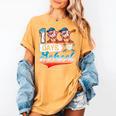 100 Days Of School Boys Baseball Drip 100th Day Dabbing Ball Women's Comfort Colors T-Shirt Mustard 100 Days Of School Boys Baseball Drip 100th Day Dabbing Ball Women's Comfort Colors T-Shirt Mustard