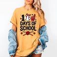 100 Days Of School Coquette Bow Baseball 100th Day Girl Kid Women's Comfort Colors T-Shirt Mustard 100 Days Of School Coquette Bow Baseball 100th Day Girl Kid Women's Comfort Colors T-Shirt Mustard