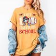 100 Days Of School Dabbing Baseball Hit Student Kids Boys Women's Comfort Colors T-Shirt Mustard