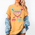 100 Days Of School Ice Cream Drip Baseball 100 Days Smarter Women's Comfort Colors T-Shirt Mustard